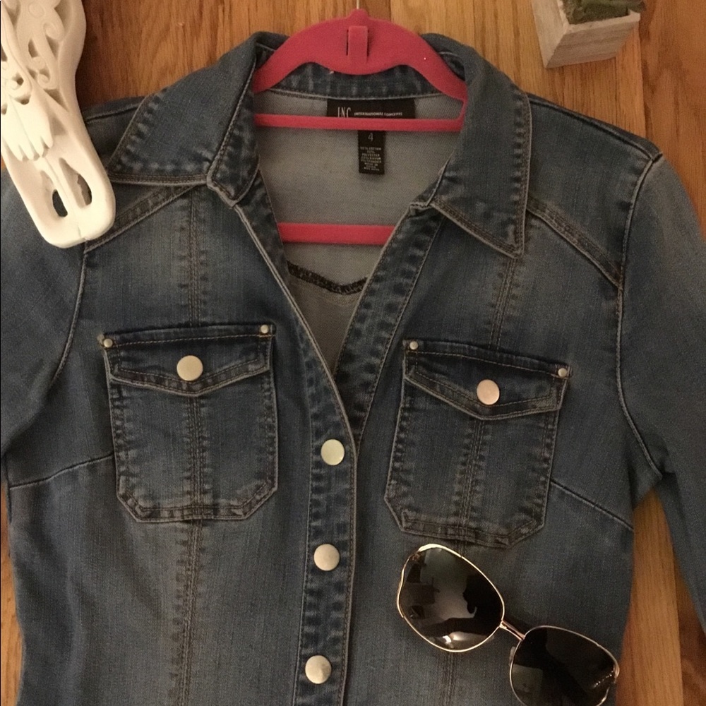 🌵🌸 INC DENIM DRESS 🌵🌸💙 - Picture 4 of 4